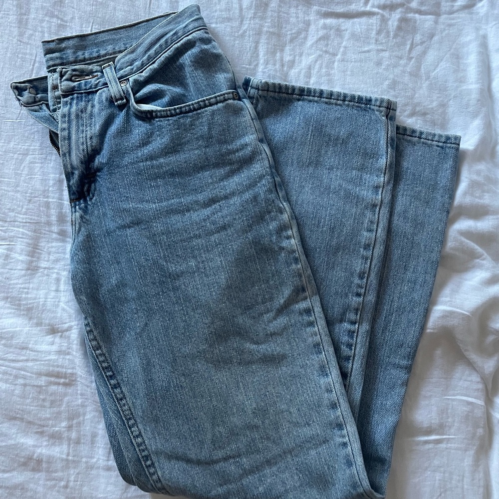 Blue Denim Jeans Vintage Wash Size 6